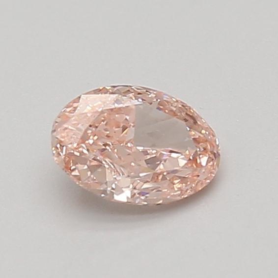0.57 Ct. Fancy Vivid Pink Oval Lab Grown Diamond