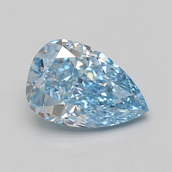 1.59 Ct. Fancy Vivid Blue Pear Lab Grown Diamond