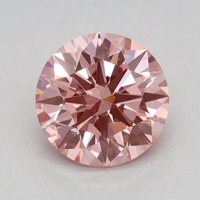 0.62 Ct. Fancy Vivid Pink Round Lab Grown Diamond