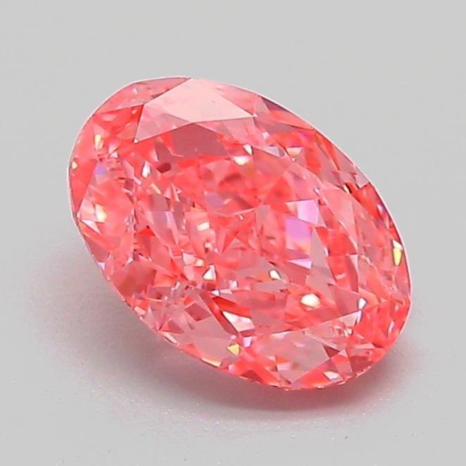 1.07 Ct. Fancy Vivid Pink Oval Lab Grown Diamond
