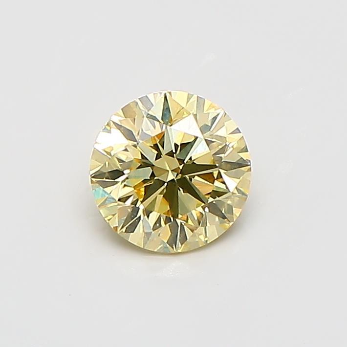 0.76 Ct. Fancy  Yellow Round Lab Grown Diamond