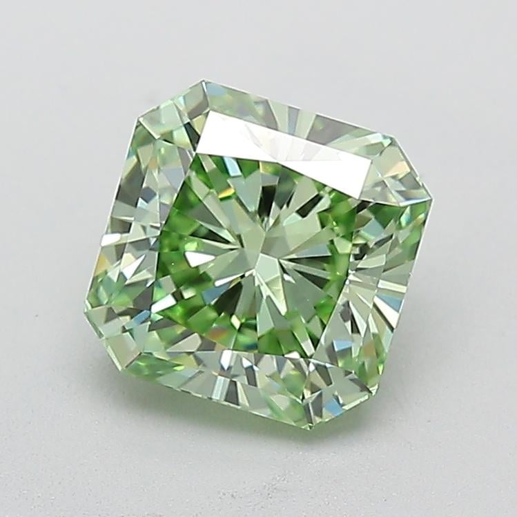 2.02 Ct. Fancy Vivid  Green Radiant Lab Grown Diamond