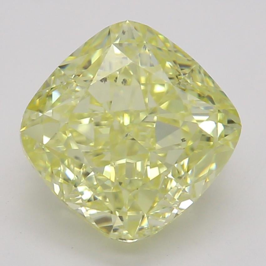 2.01 Ct. Fancy Intense Yellow Cushion Diamond