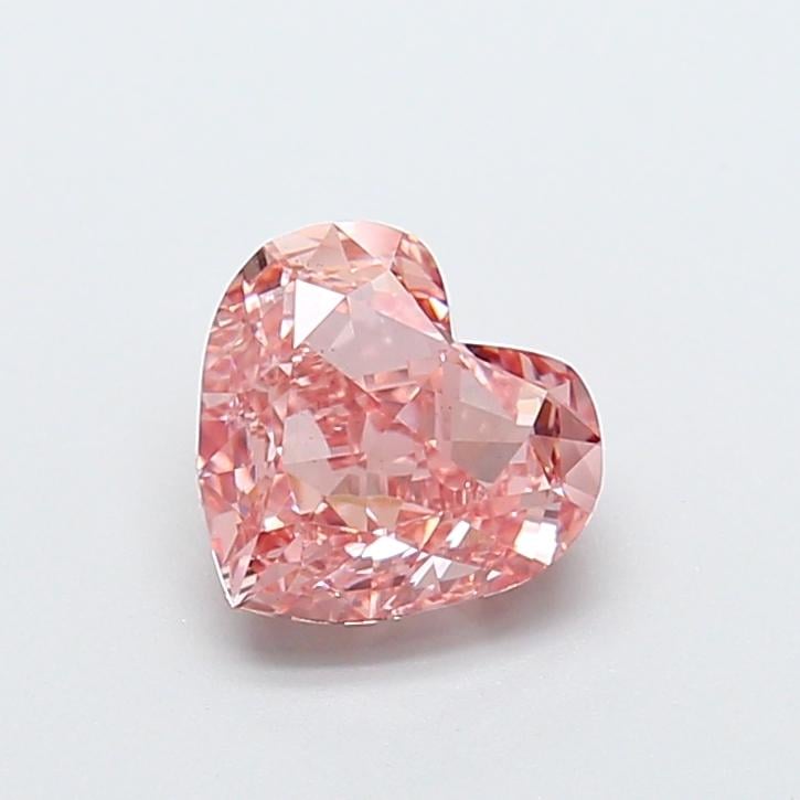 2.08 Ct. Fancy Intense  Pink Heart Lab Grown Diamond