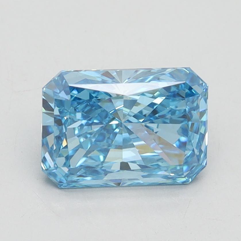 1.60 Ct. Fancy Vivid Blue Radiant Lab Grown Diamond