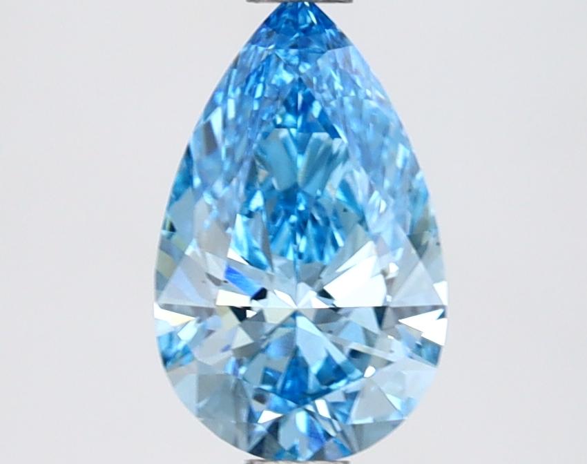 1.15 Ct. Fancy Vivid Blue Pear Lab Grown Diamond