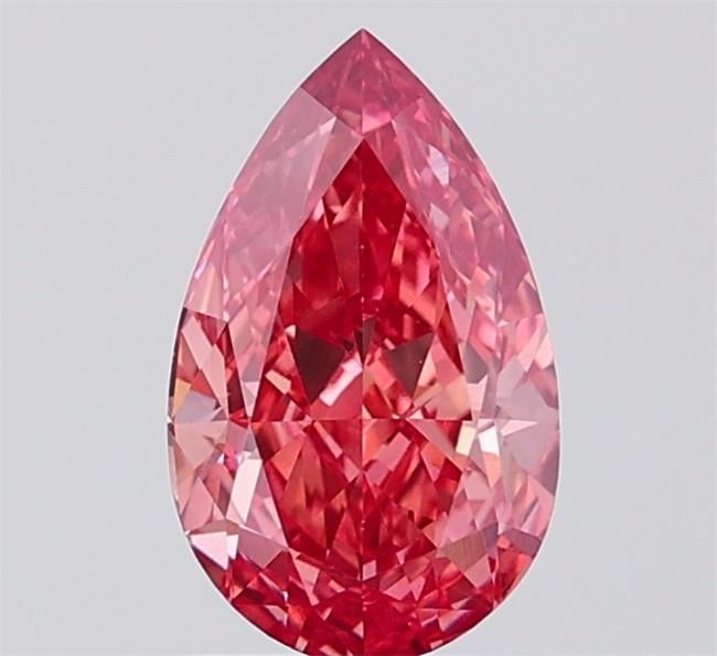 1.48 Ct. Fancy Vivid  Pink Pear Lab Grown Diamond