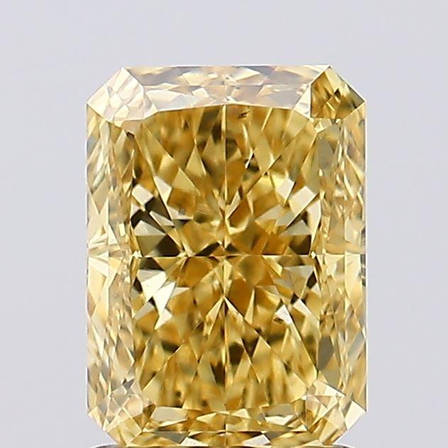 1.50 Ct. Fancy Vivid  Yellow Radiant Lab Grown Diamond
