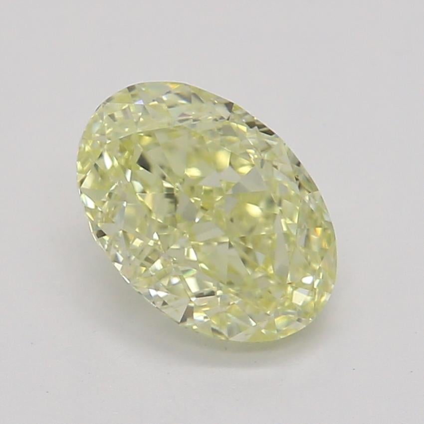 0.74 Ct. Fancy Light Yellow Oval Diamond