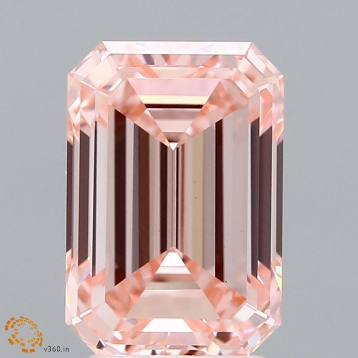 3.18 Ct. Fancy Intense Pink Emerald Lab Grown Diamond
