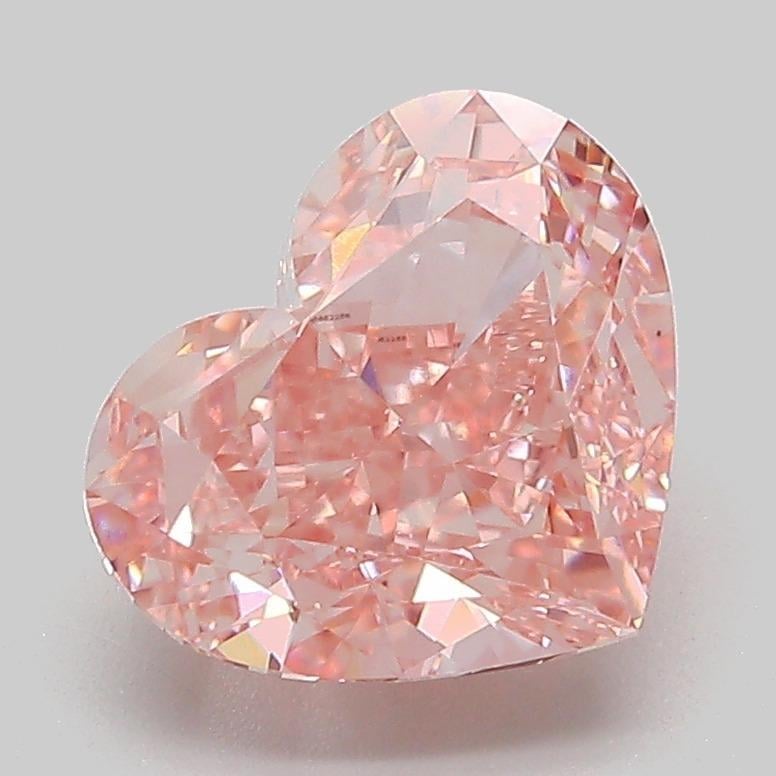 2.99 Ct. Fancy Vivid  Pink Heart Lab Grown Diamond