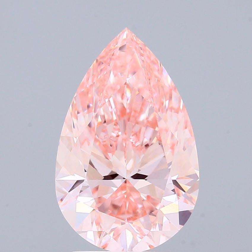 3.06 Ct. Fancy Pink Pear Lab Grown Diamond