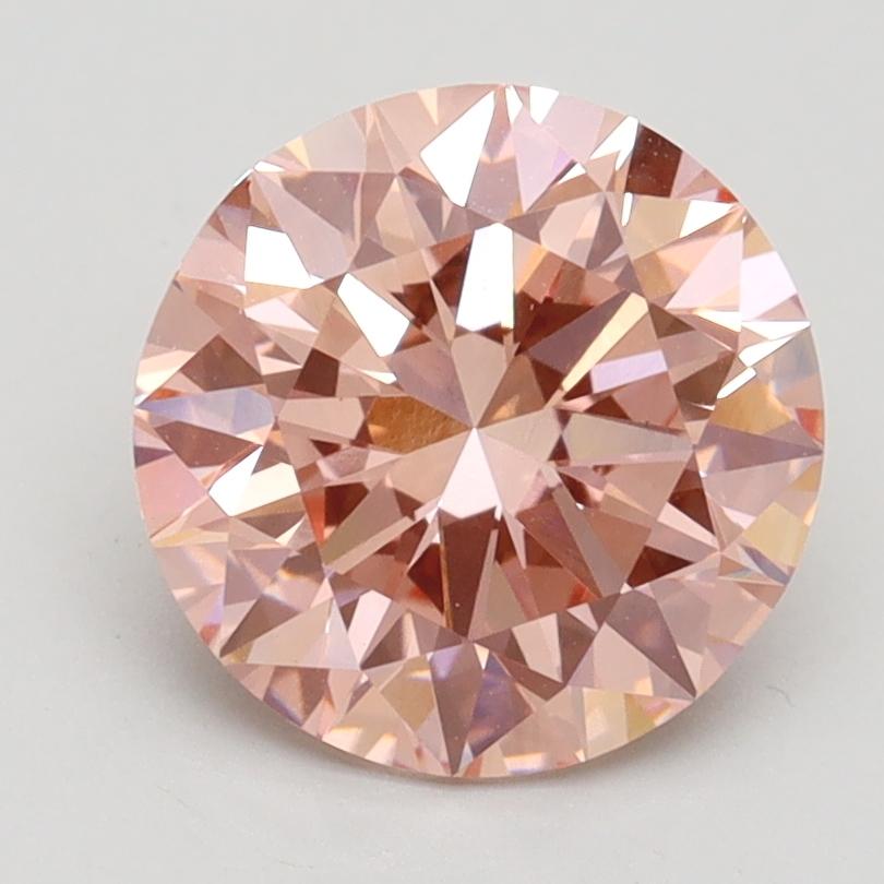 2.32 Ct. Fancy Intense Pink Round Lab Grown Diamond