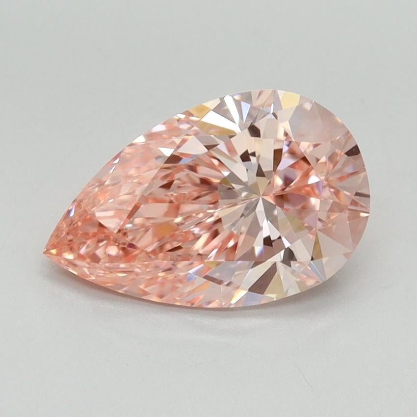 1.79 Ct. Fancy Vivid Pink Pear Lab Grown Diamond