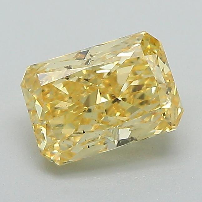 1.01 Ct. Fancy Vivid Yellow Radiant Lab Grown Diamond