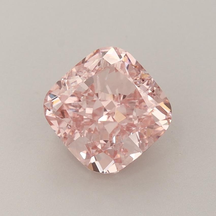 1.55 Ct. Fancy Vivid  Pink Cushion Lab Grown Diamond