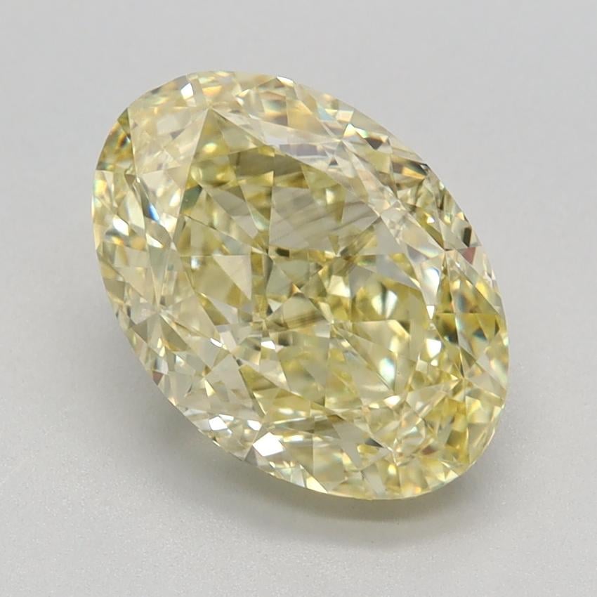 2.63 Ct. Fancy Intense Yellow Oval Lab Grown Diamond