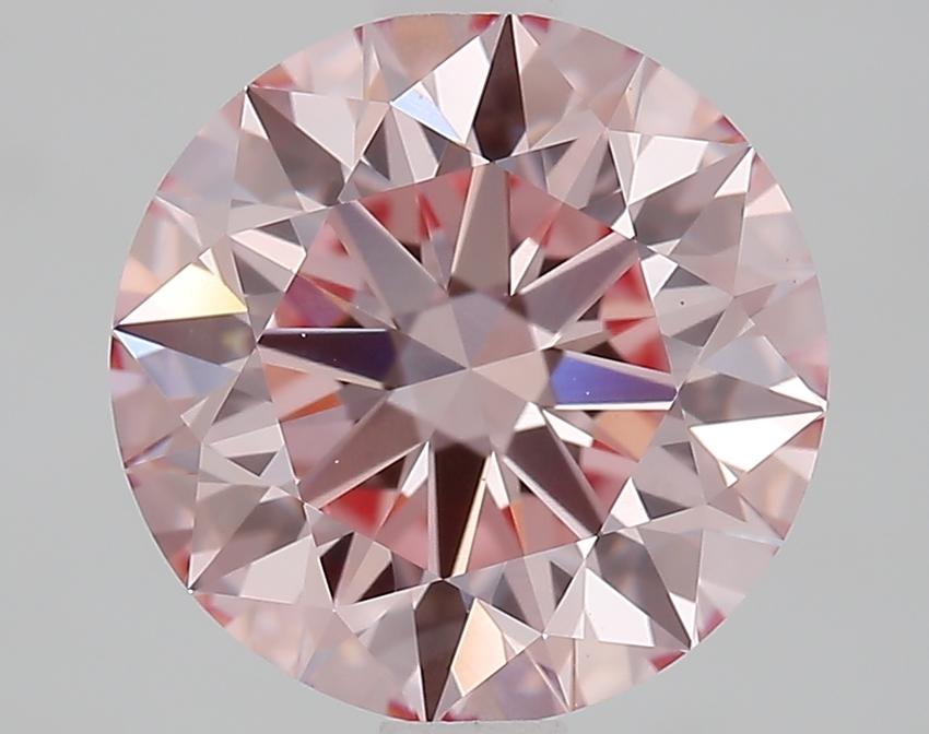 2.43 Ct. Fancy Intense Pink Round Lab Grown Diamond