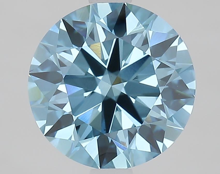 2.02 Ct. Fancy Vivid Blue Round Lab Grown Diamond