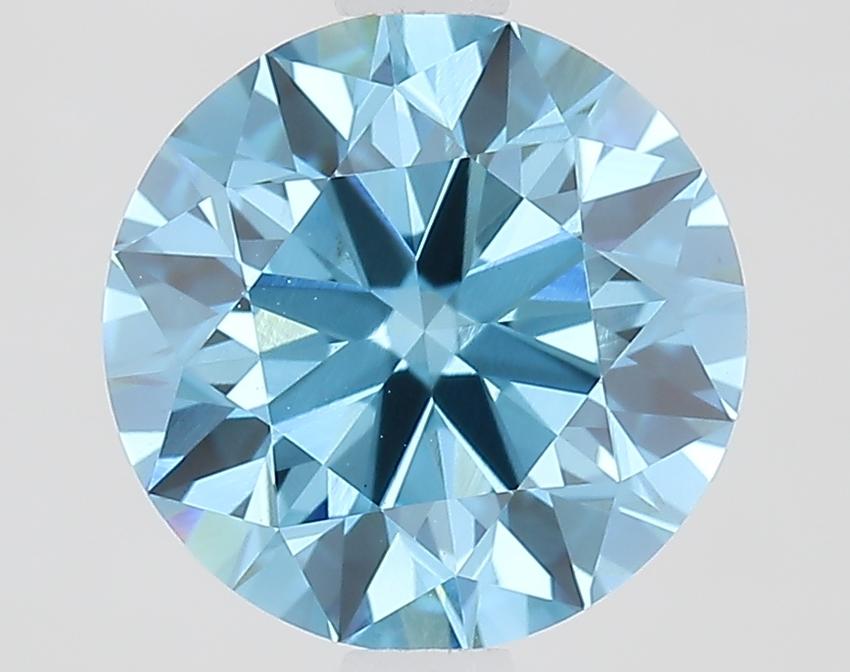 1.83 Ct. Fancy Vivid Blue Round Lab Grown Diamond