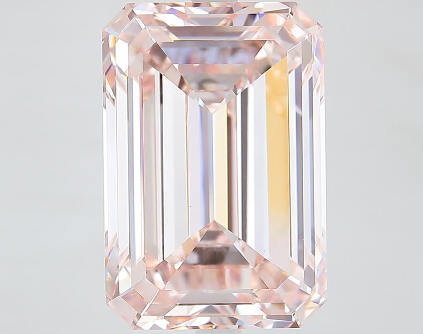 9.81 Ct. Light Pink Emerald Lab Grown Diamond