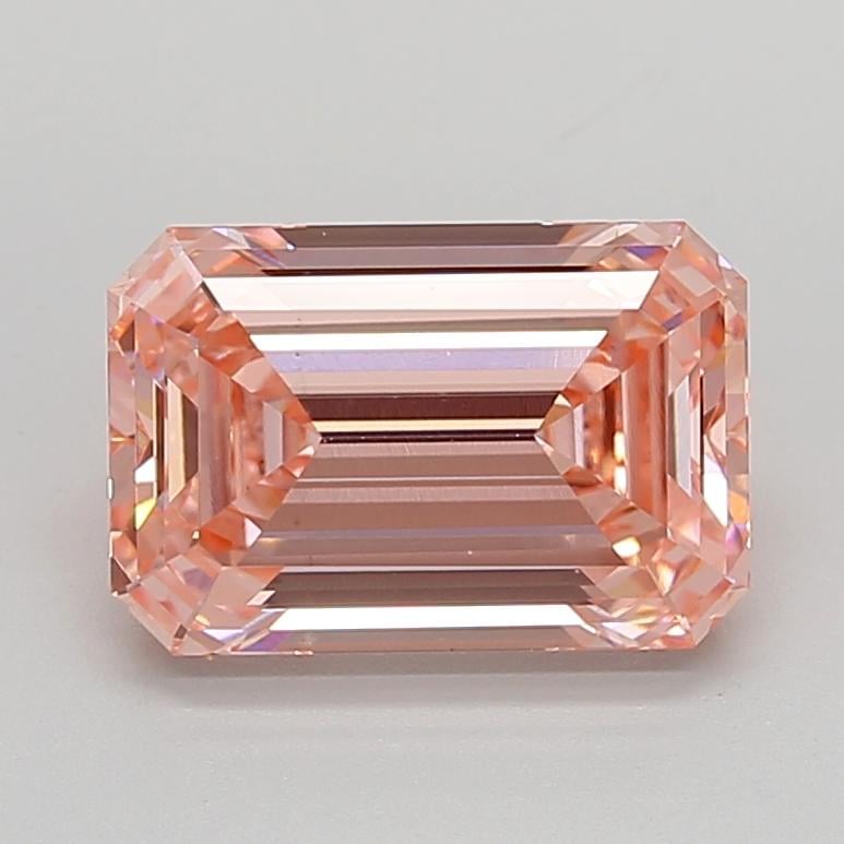 4.01 Ct. Fancy Vivid  Pink Emerald Lab Grown Diamond
