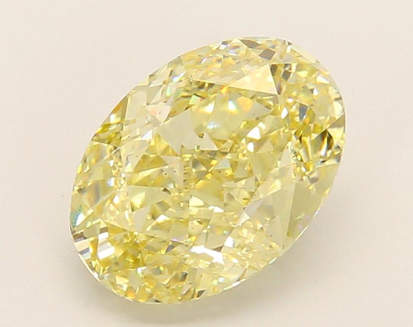 2.81 Ct. Fancy Intense Yellow Oval Lab Grown Diamond
