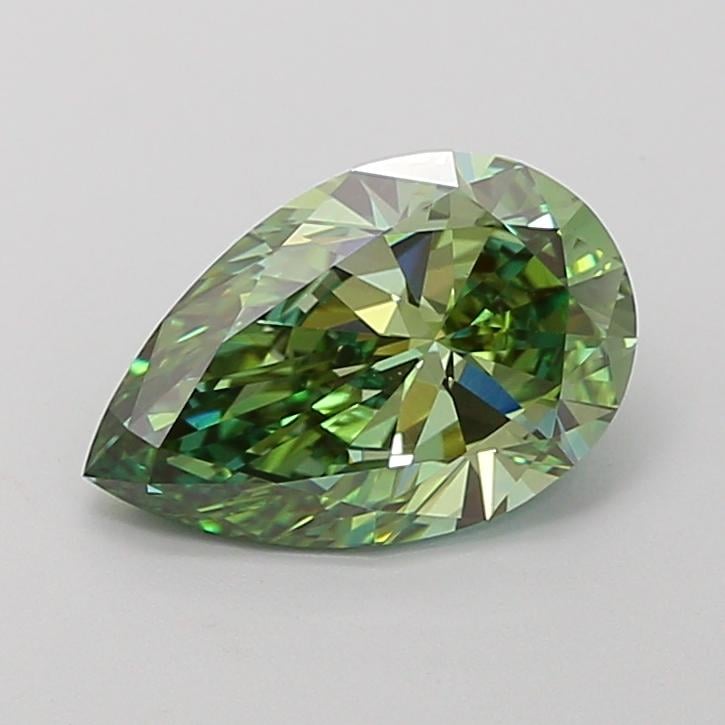 1.94 Ct. Fancy Vivid  Green Pear Lab Grown Diamond