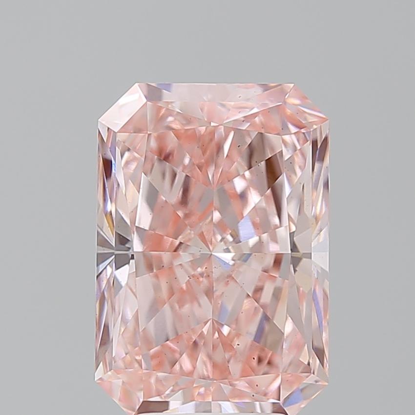 5.10 Ct. Fancy Vivid Pink Radiant Lab Grown Diamond