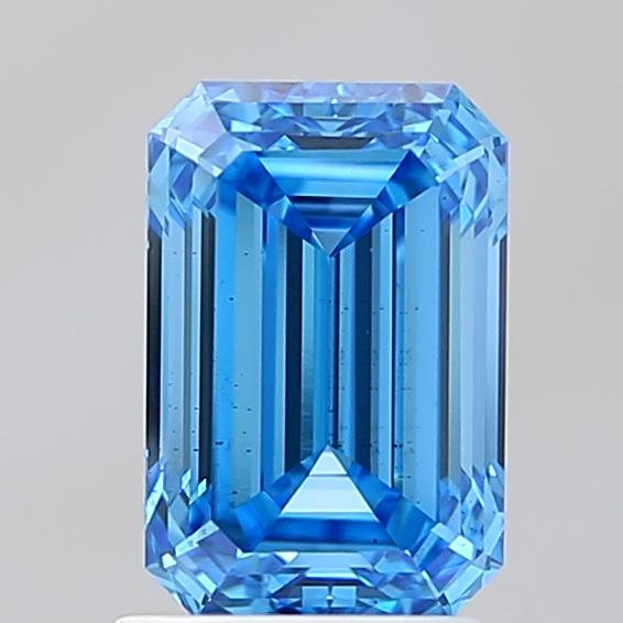 1.94 Ct. Fancy Vivid Blue Emerald Lab Grown Diamond