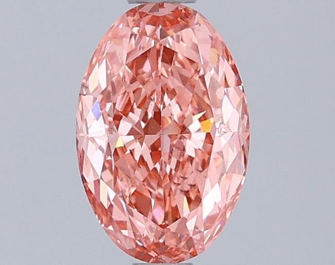 1.00 Ct. Fancy Vivid Pink Oval Lab Grown Diamond