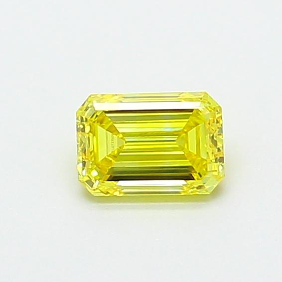 0.54 Ct. Fancy Vivid Yellow Emerald Lab Grown Diamond