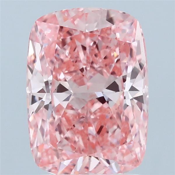2.05 Ct. Fancy Vivid  Pink Cushion Lab Grown Diamond