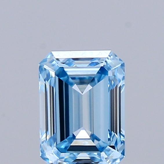 0.50 Ct. Fancy Intense  Blue Emerald Lab Grown Diamond