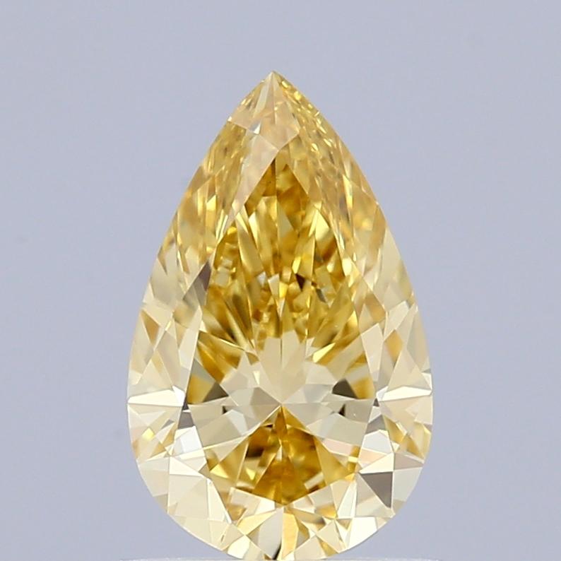 0.96 Ct. Fancy Intense  Yellow Pear Lab Grown Diamond