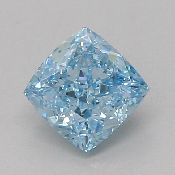 1.06 Ct. Fancy Vivid Blue Cushion Lab Grown Diamond