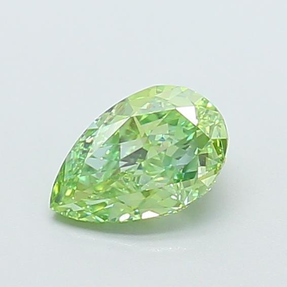 1.00 Ct. Fancy Vivid  Green Pear Lab Grown Diamond