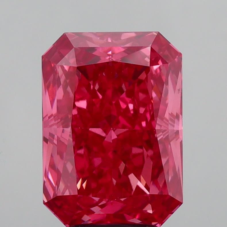 5.10 Ct. Fancy Vivid  Pink Radiant Lab Grown Diamond