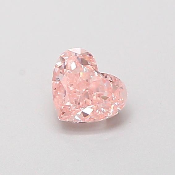 0.38 Ct. Fancy Vivid  Pink Heart Lab Grown Diamond