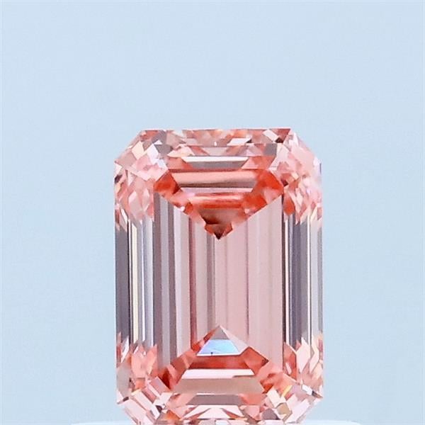 0.72 Ct. Fancy Vivid Pink Emerald Lab Grown Diamond