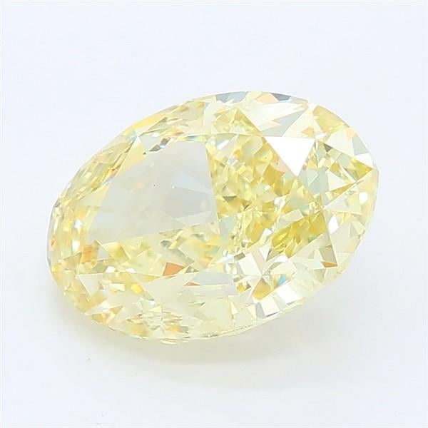 2.32 Ct. Fancy Intense Yellow Oval Lab Grown Diamond