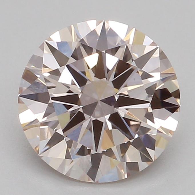 1.00 Ct. Fancy Light Brownish Pink Round Lab Grown Diamond