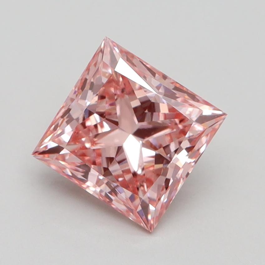 1.71 Ct. Fancy Intense Pink Princess Lab Grown Diamond