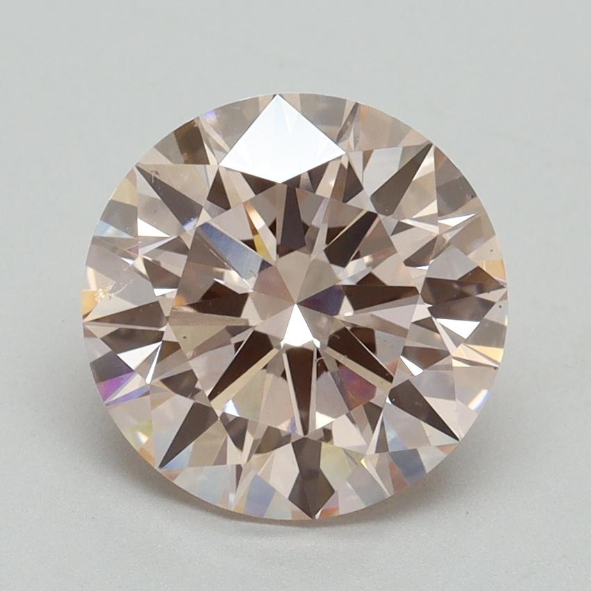 3.09 Ct. Fancy Pink Round Lab Grown Diamond