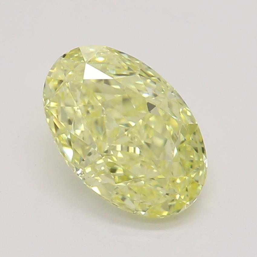 0.79 Ct. Fancy Yellow Oval Diamond