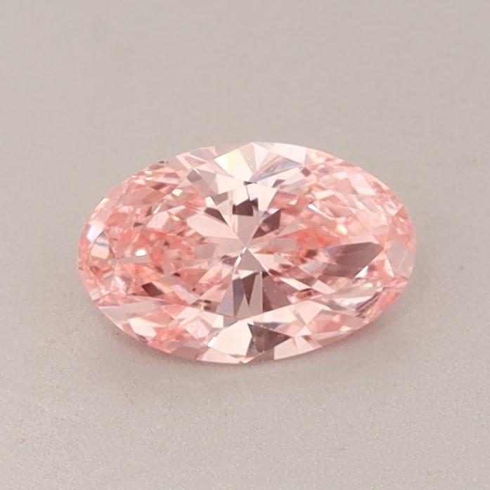 0.51 Ct. Fancy Vivid  Pink Oval Lab Grown Diamond