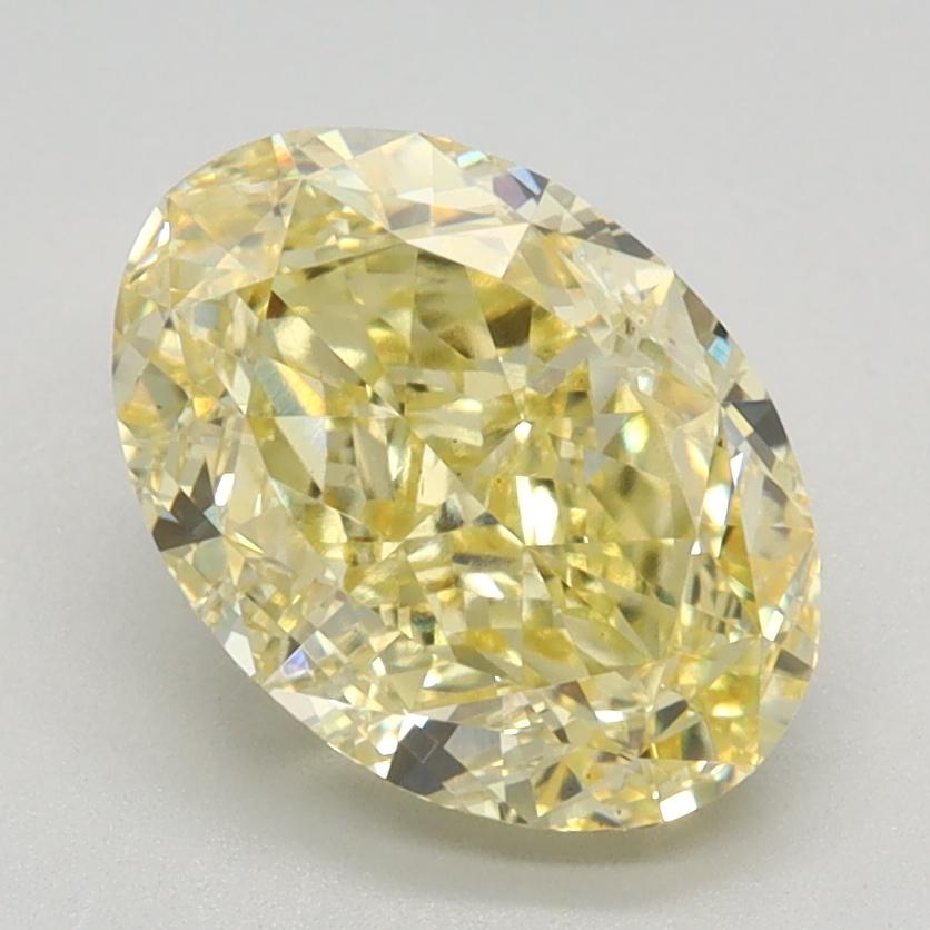 2.29 Ct. Fancy Intense Yellow Oval Lab Grown Diamond