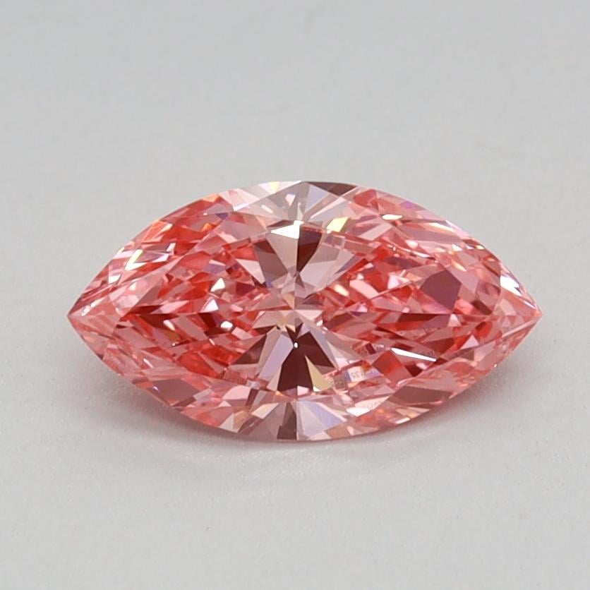 0.5 Ct. Fancy Vivid Pink Marquise Lab Grown Diamond