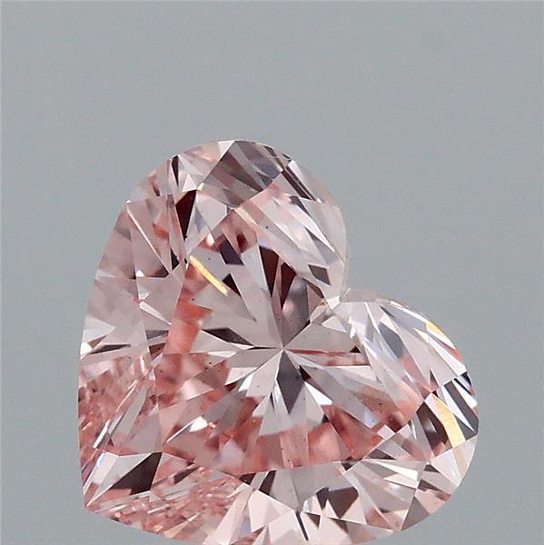 1.72 Ct. Fancy Intense Pink Heart Lab Grown Diamond
