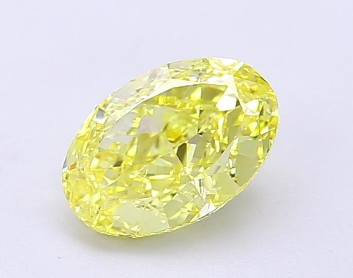 1.26 Ct. Fancy Vivid Yellow Oval Lab Grown Diamond